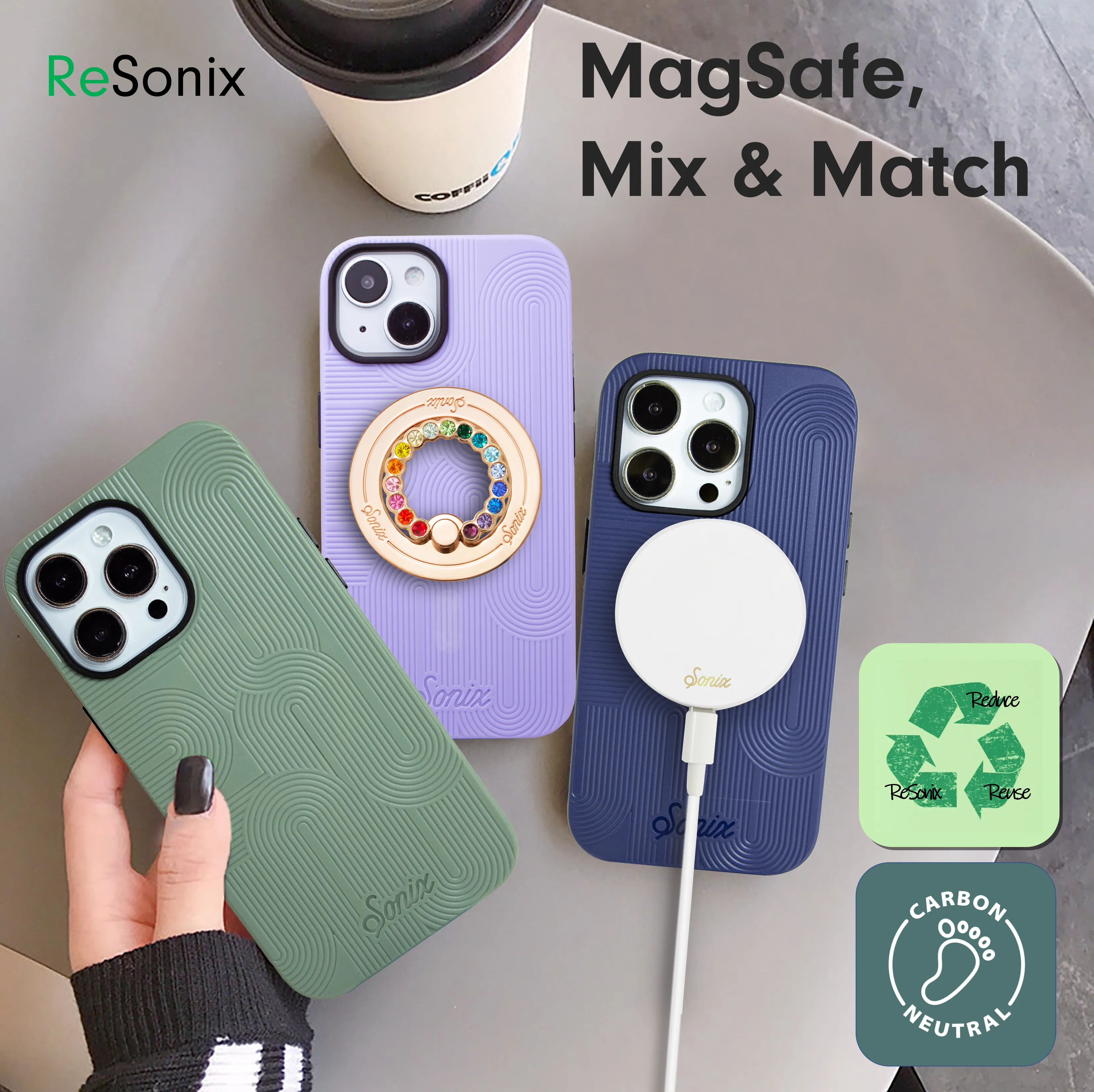 ReSonix Lavender MagSafe® Compatible iPhone Case