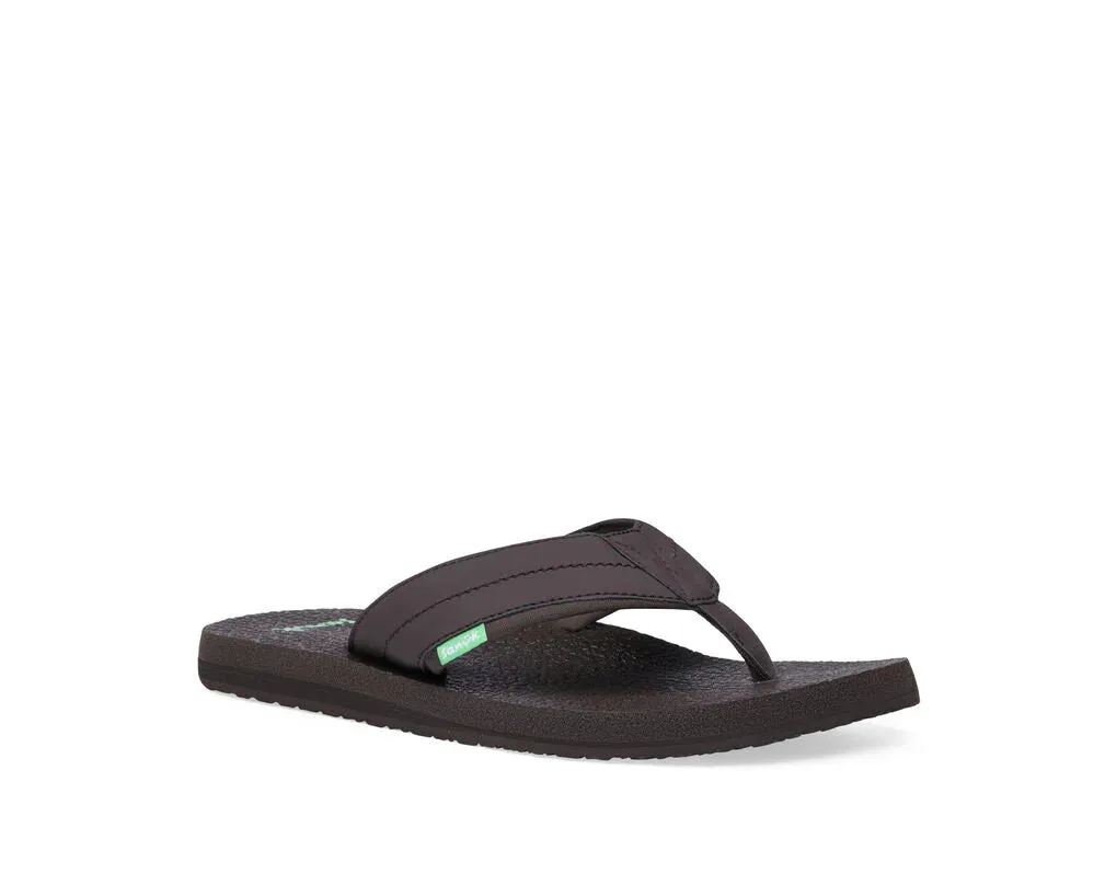 Sanuk Mens Beer Cozy 2 Sandals - Dark Brown