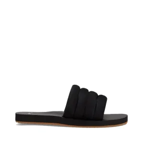 Sanuk Women's Puff N Slide ST Sandal, Black