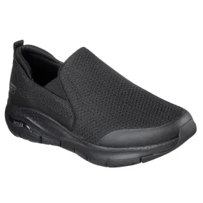 Skechers 232043 Arch Fit Banlin Mens Black Arch Support Slip On Slip Ons