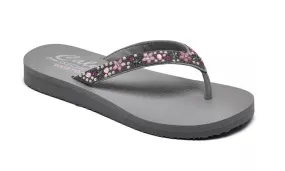 Skechers Womens Meditation Dancing Daisy Grey