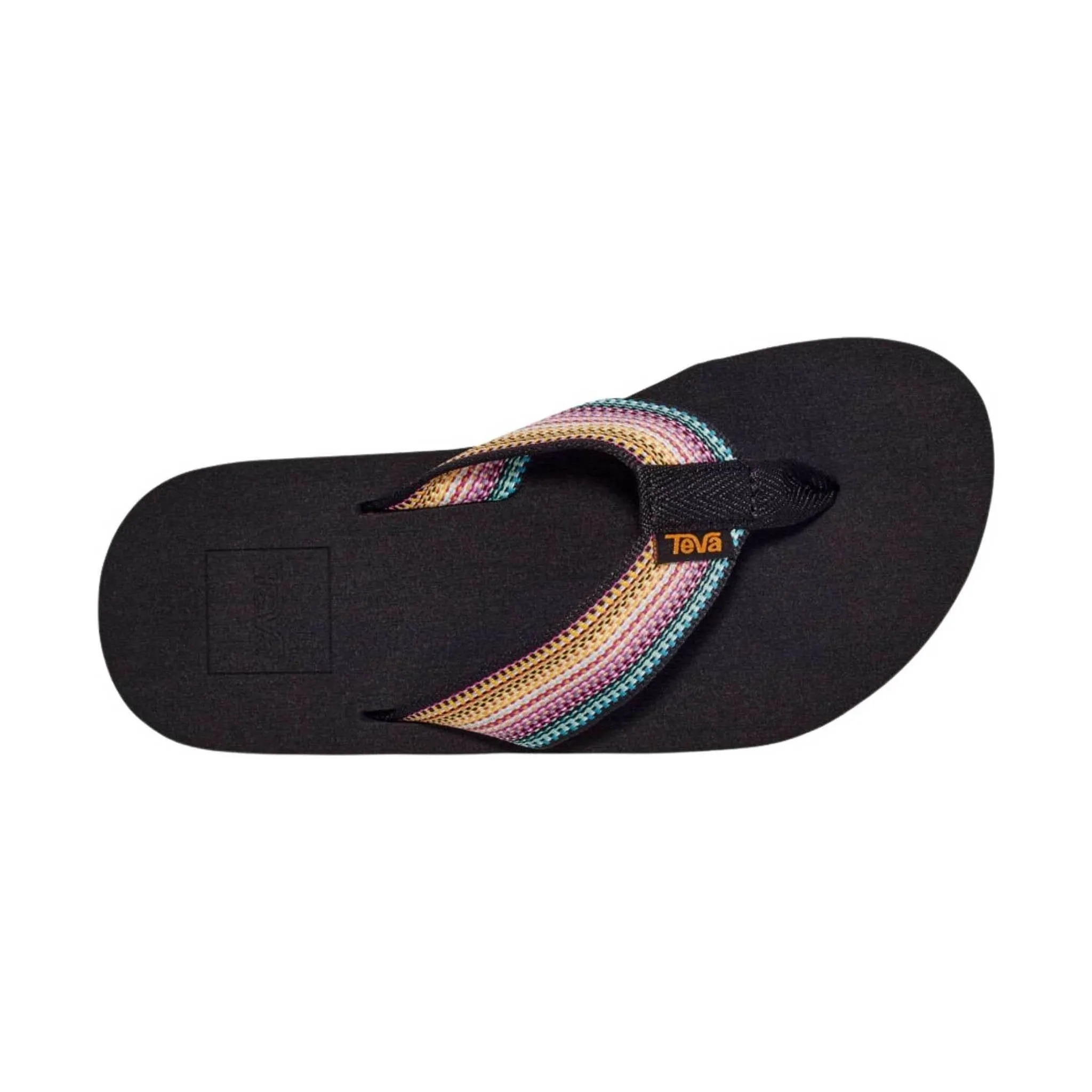 Teva Little Kids' Mush II Flip Flop - Antiguous Black Multi