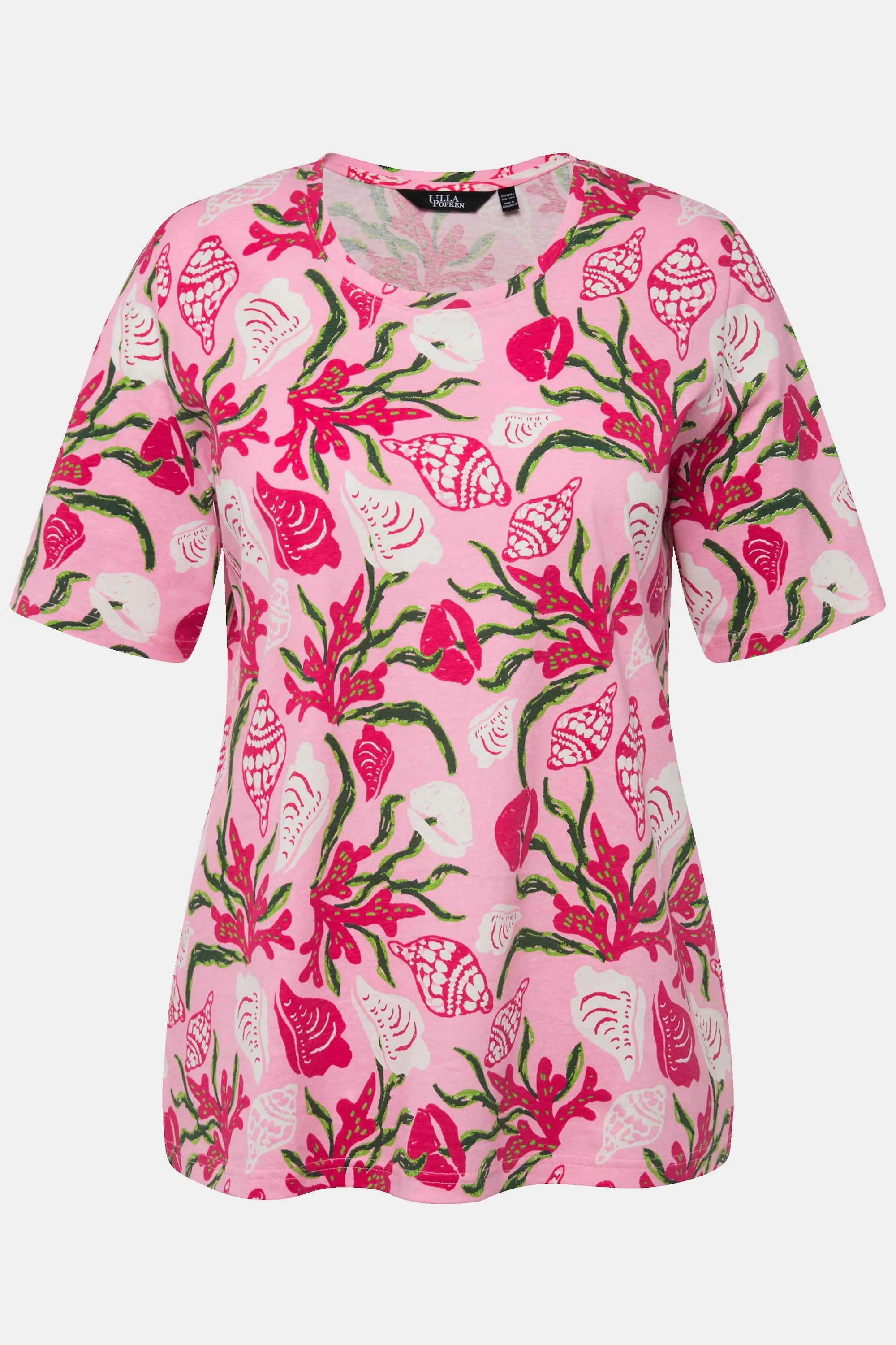 Ulla Popken Maritime Top in Pink