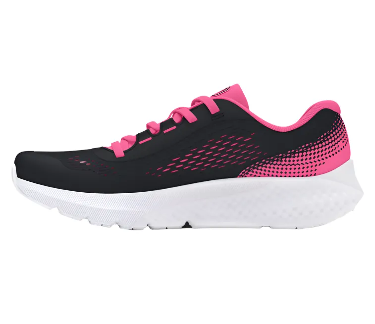 Under Armour Girls Trainer GGS Charged Rogue 4 Black/Pink/Orange