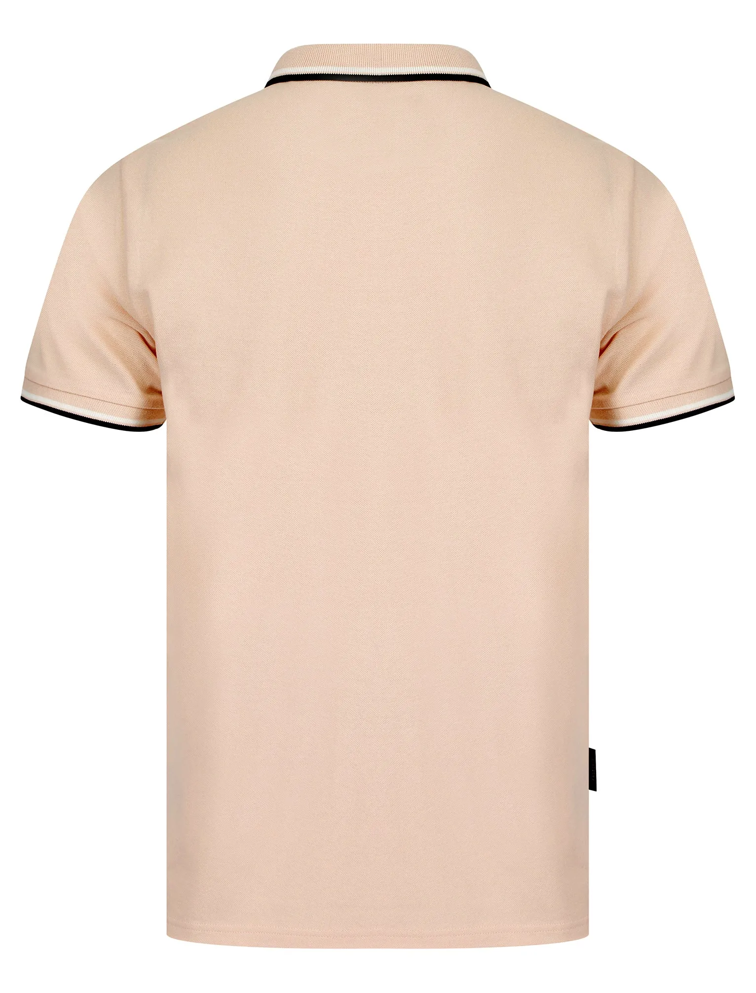 Underwood Cotton Pique Polo Shirt in Peach Whip - Kensington Eastside