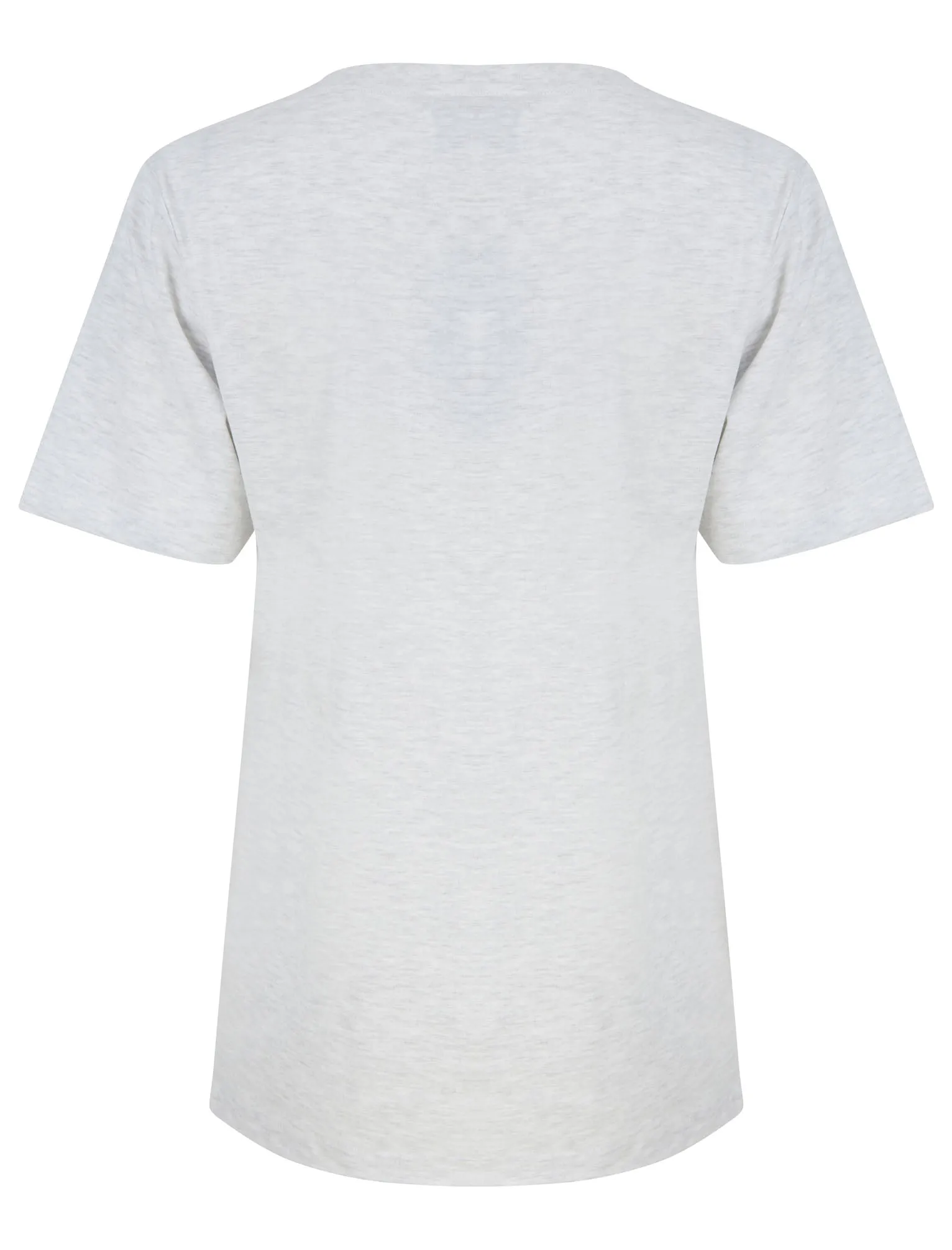 Valentina Sequin Motif Cotton Jersey T-Shirt in Ice Grey Marl - Tokyo Laundry