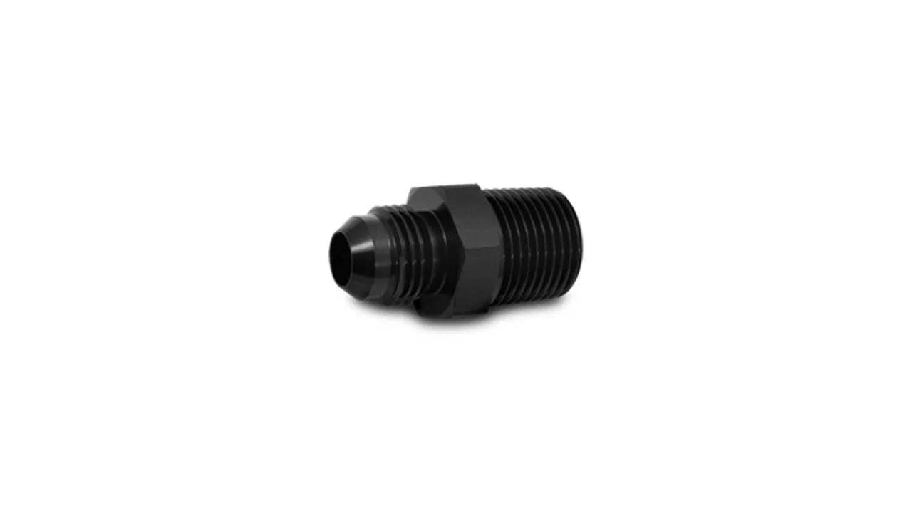 Vibrant AN Flare to Male NPT Straight Adapter Fitting; Size: -12AN x 1/2" NPT - 10227