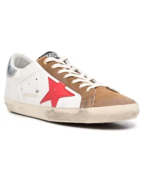 White and Brown Super-Star Classic Sneaker