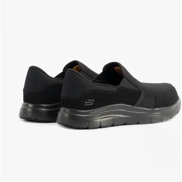 WIDE FIT: FLEX ADVANTAGE - MCALLEN SR Mens Trainers Black